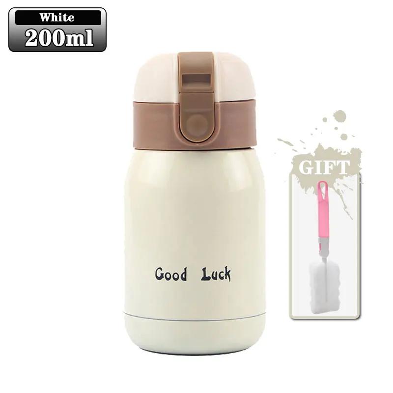200ml Cute Candy Mini Thermos Cup Kids Cartoon Hot Water Bottle Stainless Steel Thermal Coffee Mug Vacuum Flask Insulated