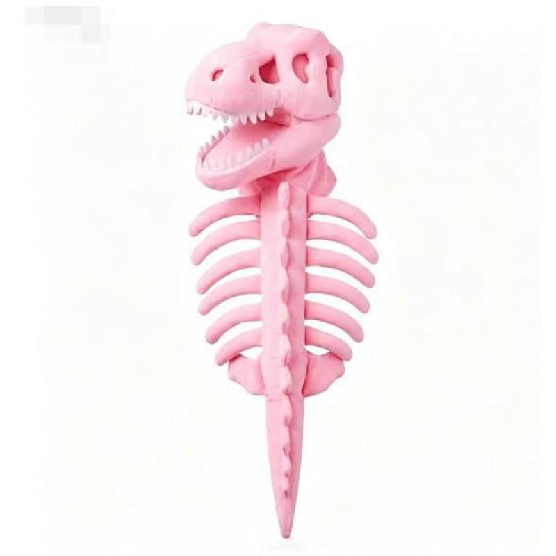 Glow-in-the-Dark Dinosaur Skeleton Pet Costume Dogs Bohemian Style Fleece Warm Outfit S M L