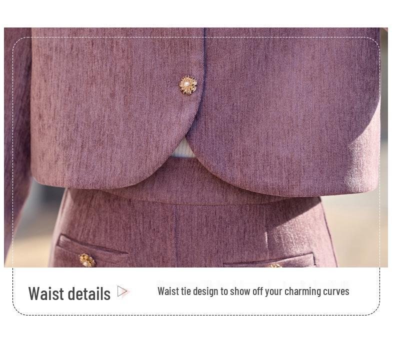 2025 Spring Women's Jacket & Wide-Leg Pants Two-Piece Set - Little Fragrance Style