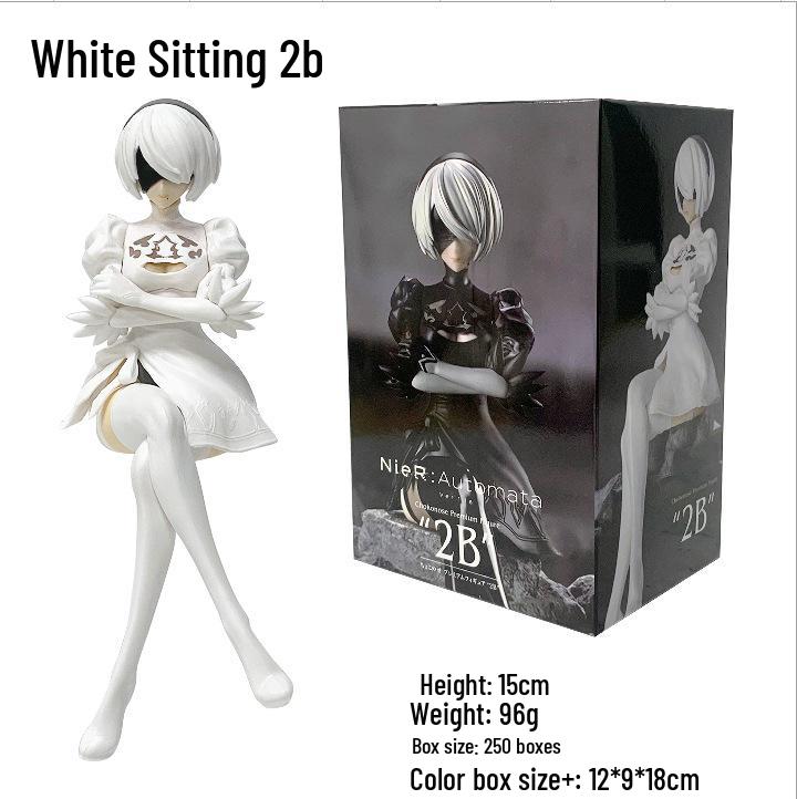 Anime Figurine Model: Cute Girl Jack-O 2B Nier Automata Display Piece