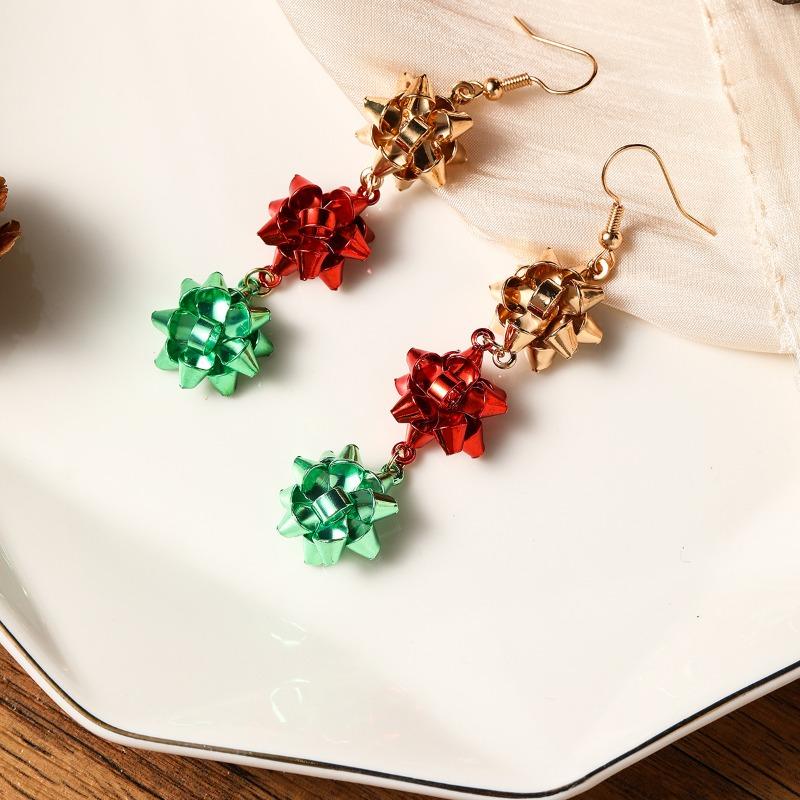 Personalized Christmas earrings stud earrings European beautiful women fashion creative new bells Christmas tree gifts