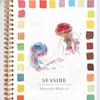 Watercolor Paint Set Christmas Themed Holiday Coloring Book Workbook Holiday Coloring Book with 12 Colors Mixing Palette