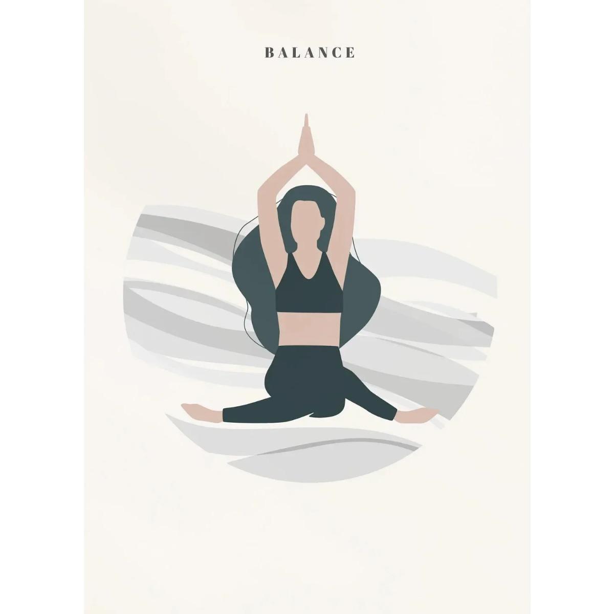 

Пози Любителя Йоги Різні Професійні Рухи Кава Кіт Постер Друк Настінне Мистецтво Картини Полотно Живопис Кімната Домашній Декор 40x60cm No Frame