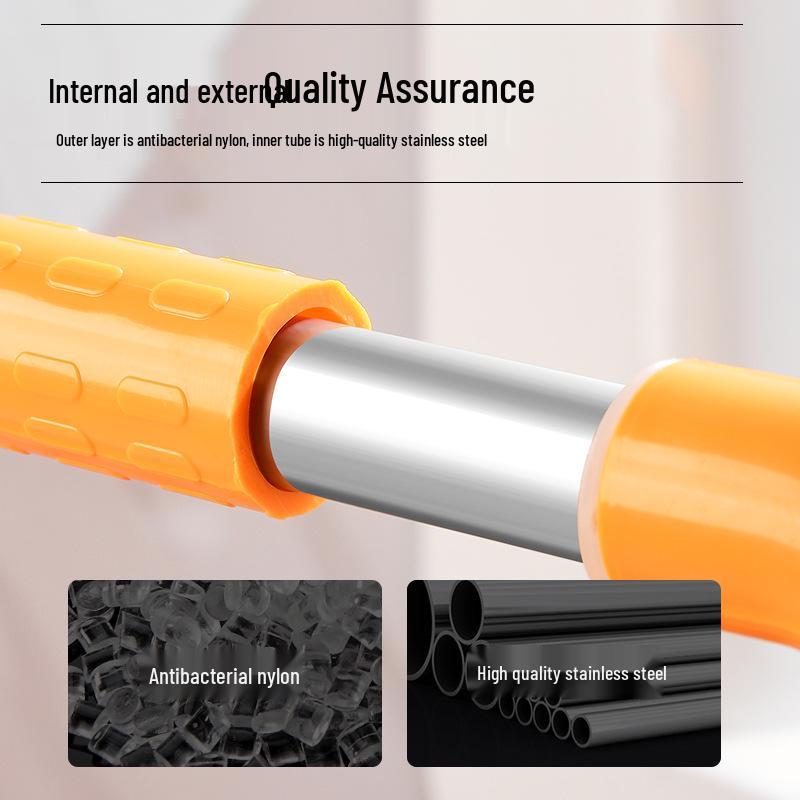 Bară de sprijin în formă de U pentru baie pentru vârstnici - Mâner de duș/toaletă din nailon fără bariere