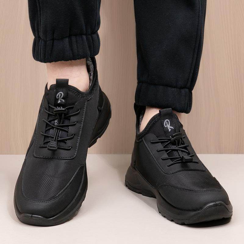 Fleece and Thickened Cloth Shoes, Men's Waterproof and Anti-slip Shoes, Soft-soled Sports Shoes