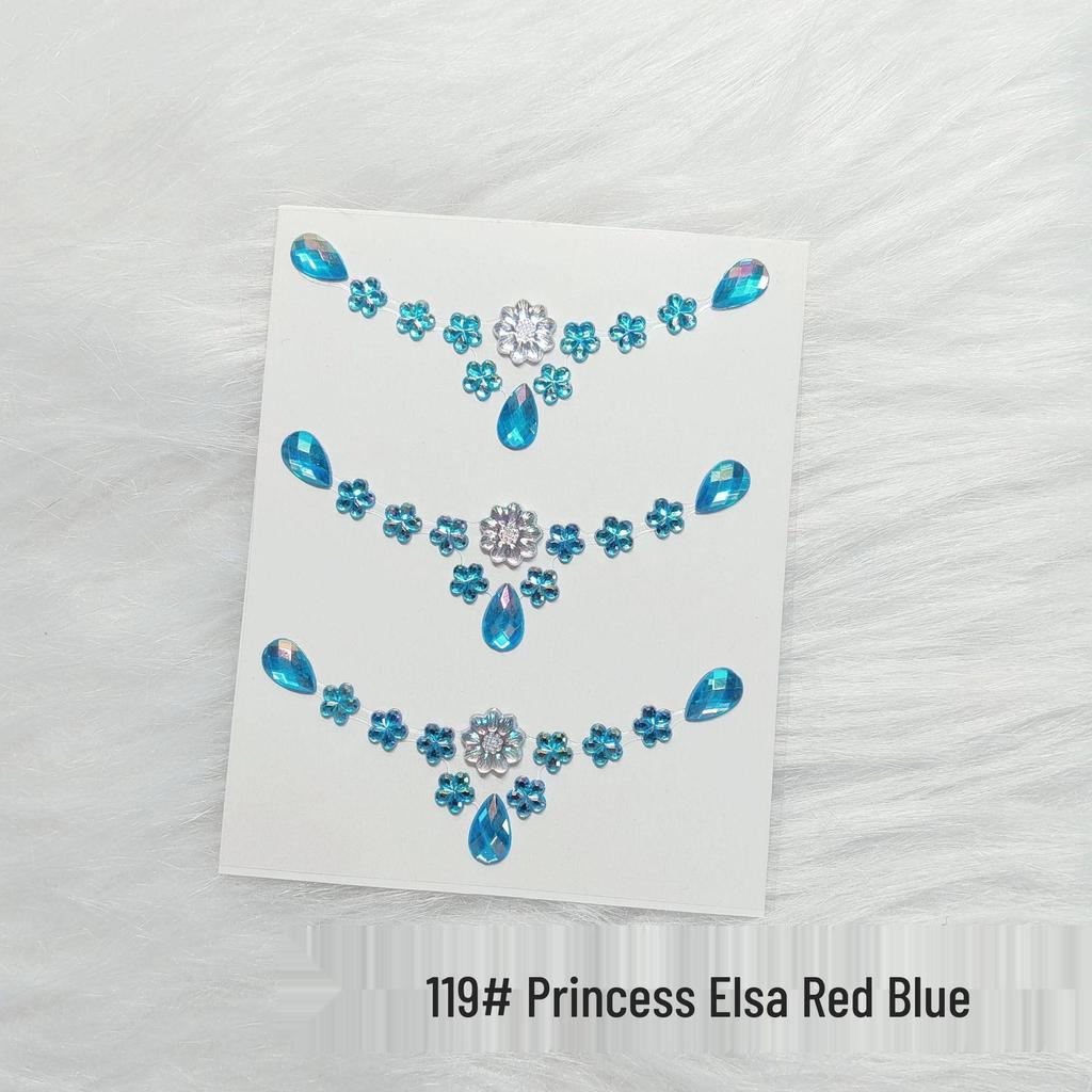 Kids' Rhinestone Eye and Brow Stickers for Makeup and Performances