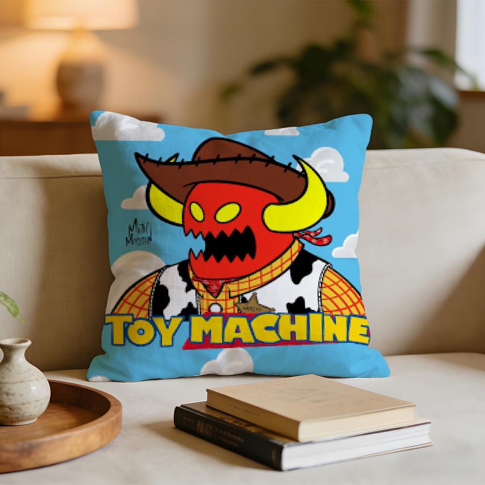 TToy MMachineS SSkateS Cushion Cover Short plush pillowcase for bed sofa carwashable