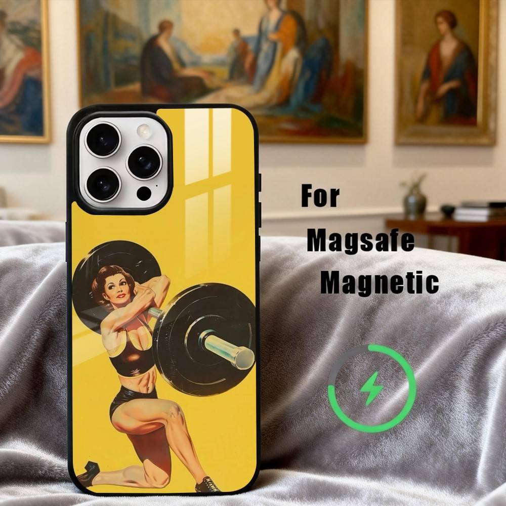 Gym F-Fitness B-Bodybuilding Phone Case For iPhone 17,16,15,14,13,12,Plus,Pro,Max for Magsafe Magnetic Wireless Charging