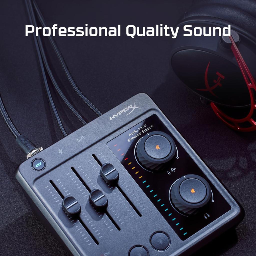HyperX Audio Mixer Audio Audio USB 73C12AA Interface, 3-Channel Input, Connection, Streaming, [Used]