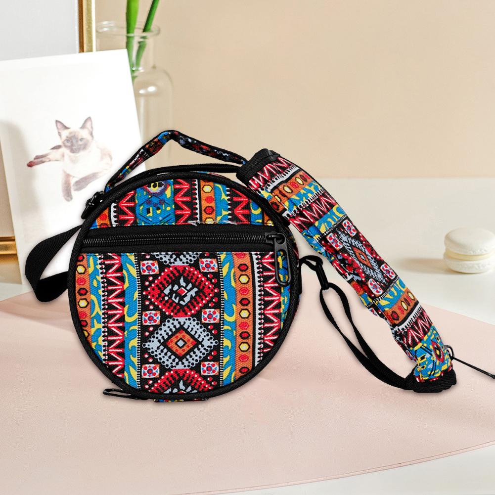 6.5 Inch Ethereal Drum Storsge Bag with Shoulder Strap Sanskrit Drum Bag Hand Shoulder Bag Carrier Bags for Drum Protection