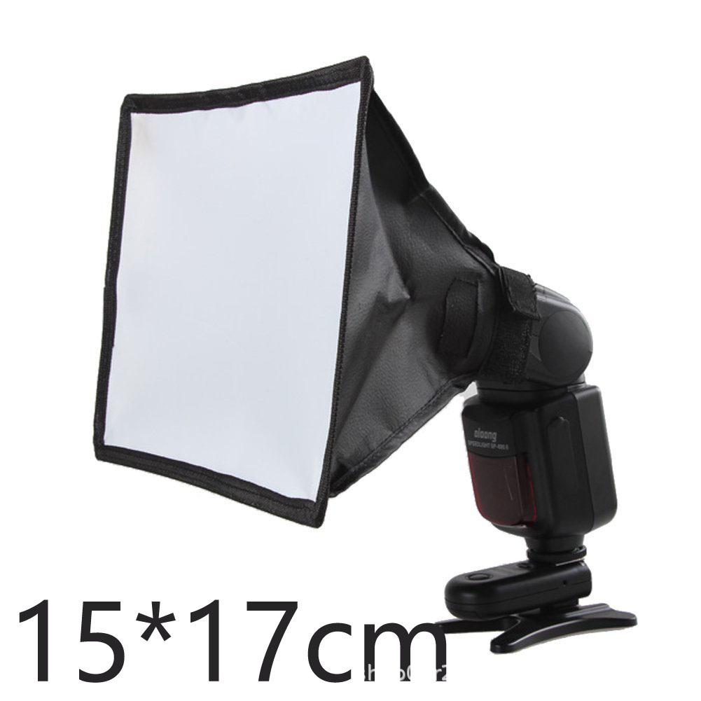 Softbox Flash Cámara 30/40cm con Tarjeta Redonda/Gris, Cubierta de Tela Blanca y Negra, y Diseño Cónico