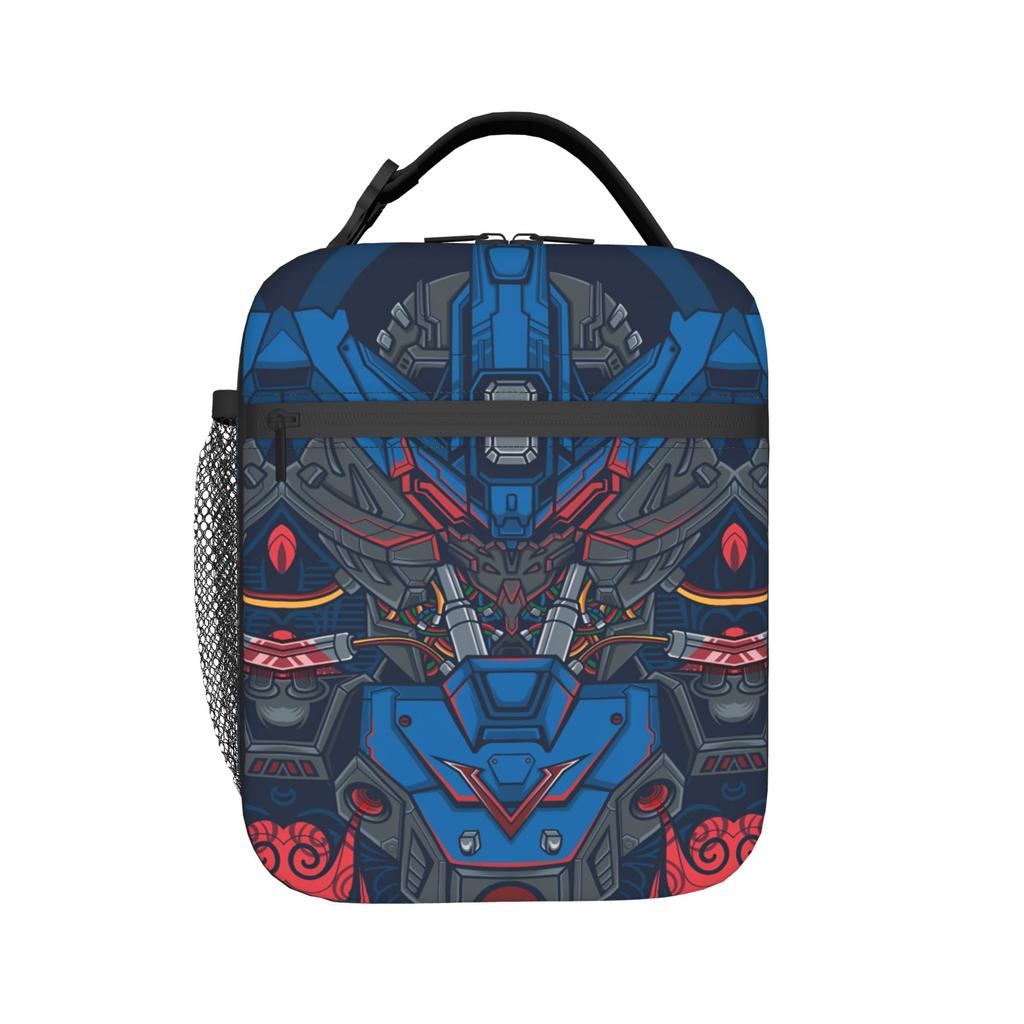 Custom Gundams Portable Lunch Box Women Men Multifunction Anime Cooler Thermal Food Insulated Lunch Bag School Student