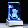Popular Birthday Gift for Women, Mothers, Wives, and Girlfriends. [Authentic] K9 Crystal Winnie the Pooh and Bear LED Light Base with USB Charging.