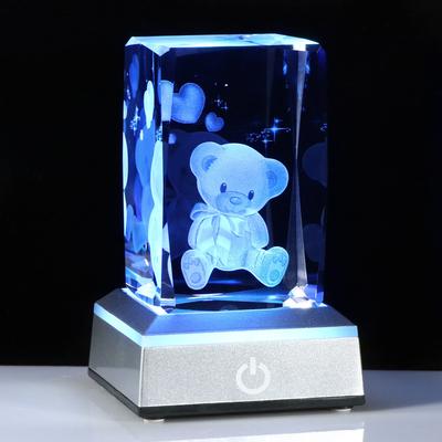 Cadeau d'anniversaire populaire pour et Cristal K9 Winnie l'ourson et Ours Base Lumineuse LED avec USB femmes, mères, épouses, petites amies. [Authentique] Charge.