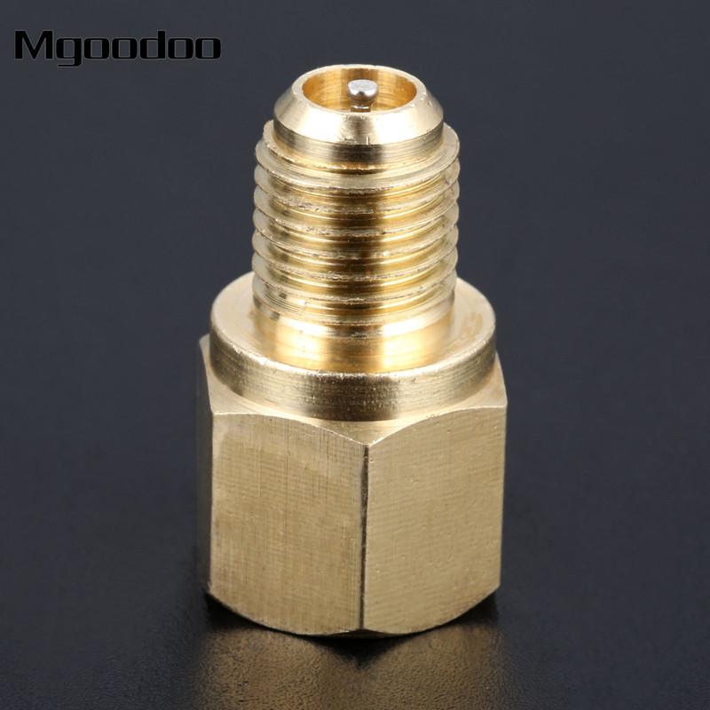 

1Pc R134A Refrigerant Tank/Vacuum Pump Adapter To R12 Fitting Adapter 1/2 Female ACME To 1/4 Male Flare Adaptor W/ Core Brass
