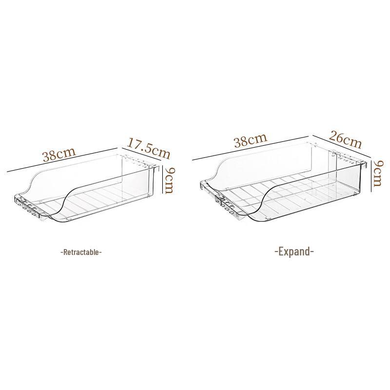 Retractable Stackable Refrigerator Storage Bins