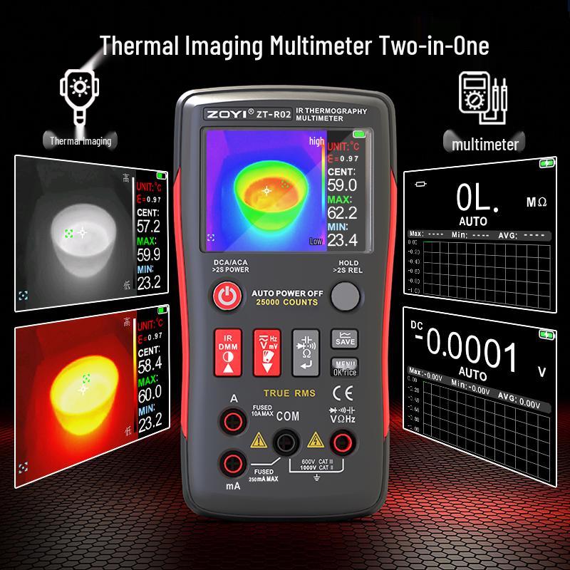 Zhongyi ZT-R02 Infrared Thermal Imaging Multimeter for Industrial Floor Heating