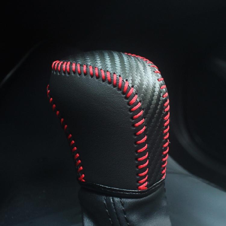 Leather Gear Shifts Knob Protector Car Gear Knob Sleeve Auto Shifters Knob Cover Vehicle Accessories Suitable for Vehicle