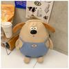 Japanese Ins Cute Puppy Backpack Women's Large-capacity Cartoon Funny Canvas Cross-body Bag Soft Student Schoolbag