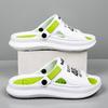 Fashion Men's Summer EVA Slip-On Slippers With Open Back And Two-Way Wear Resistant Anti-Slip Beach Shoes For Work And Outdoor Use