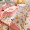 Bedding Four-piece Set, Cotton Pure Cotton Floral Quilt Cover, Bed Sheet Dormitory Three-piece Set