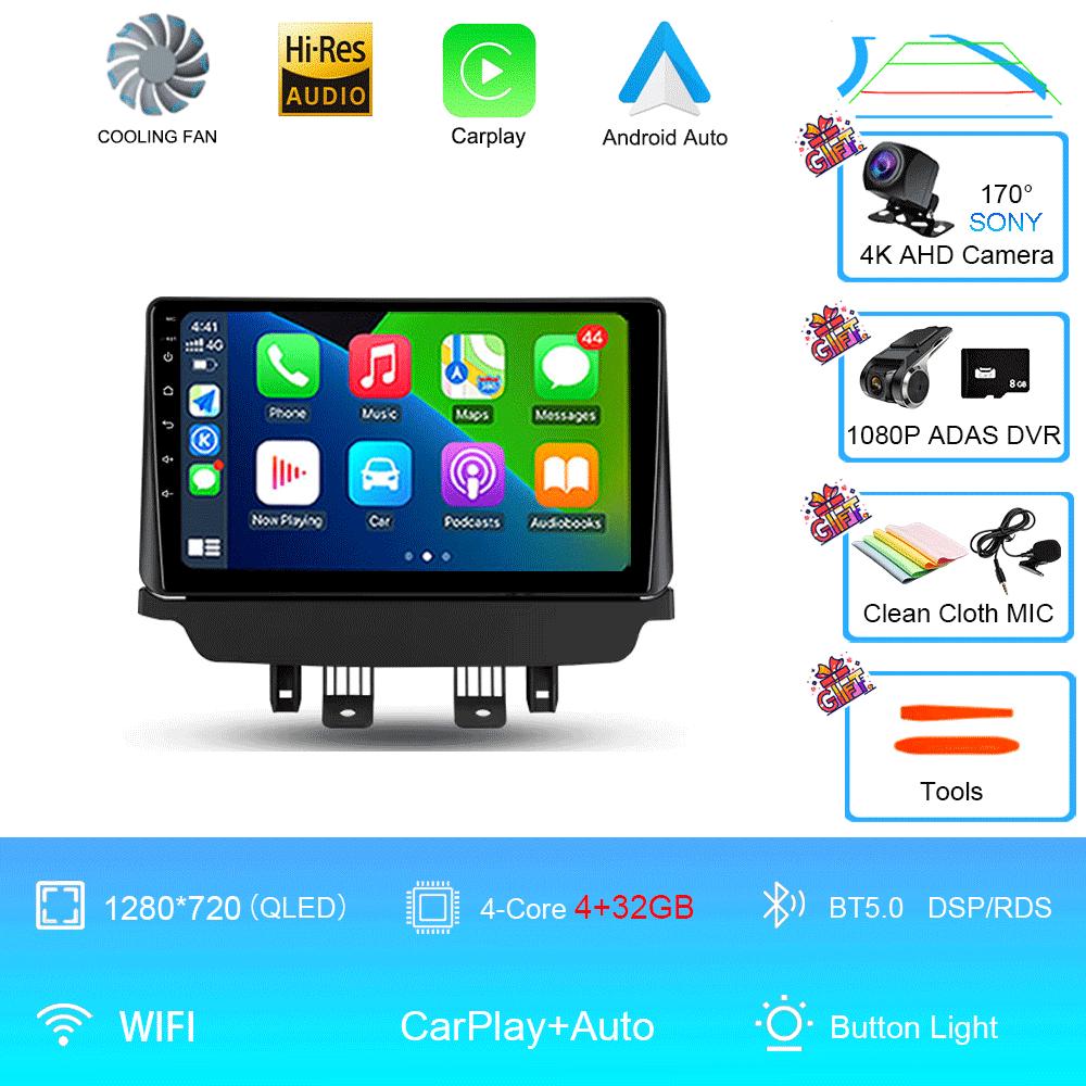 Car Radio Android 14 Auto For Mazda CX-3 CX3 Mazda 2 DK 2014 - 2021 Carplay Stereo Multimedia Player GPS Navigation 2din WIFI+4G