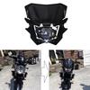 Faro de carenado Universal para motocicleta, luz de haz alto/bajo, Street Fighter Dirtbike
