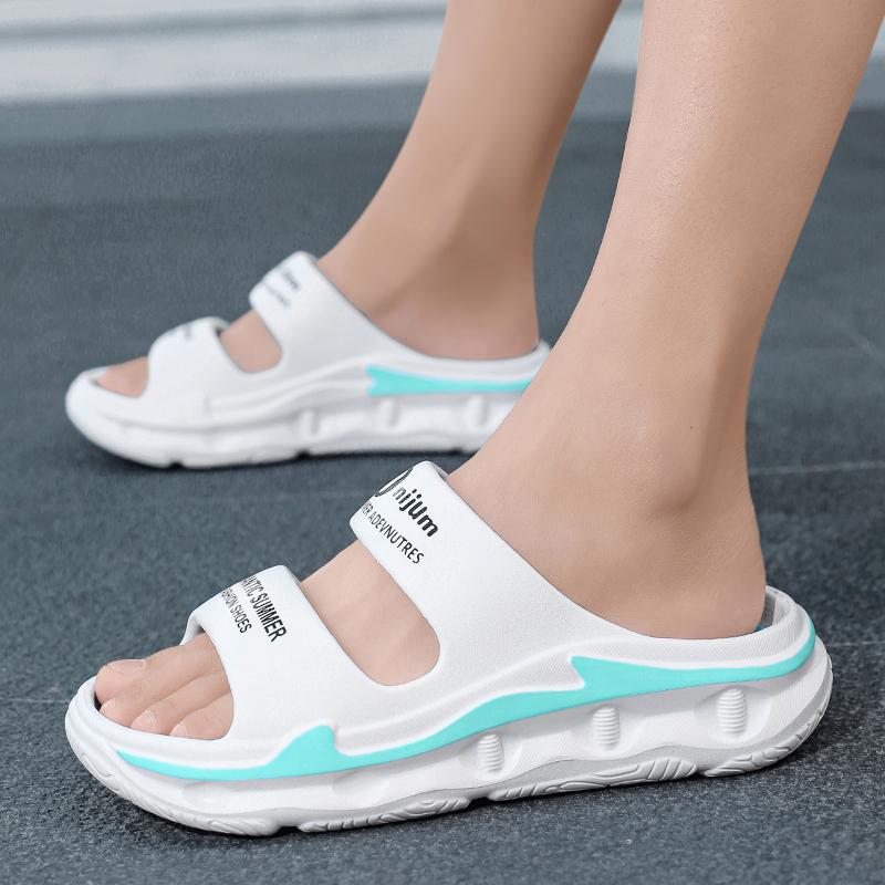 Sommer Herreslippers Utendørssandaler Strand Komfortable Myke Slides Innendørs Fritidssko