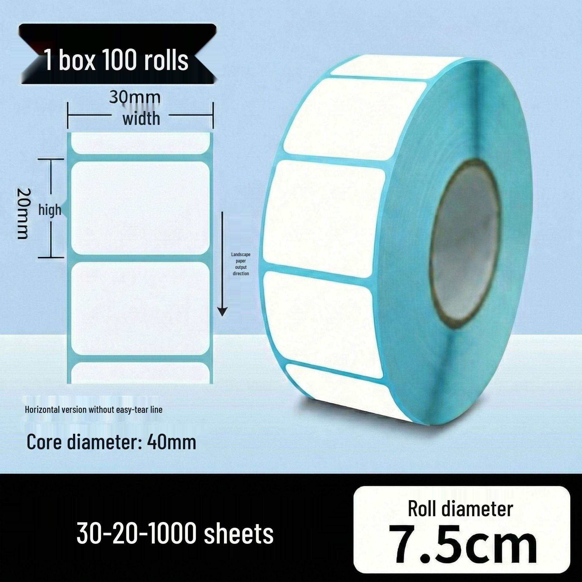 Durable Self-Adhesive Thermal Label Paper for ePacket Waybills, 100x150mm