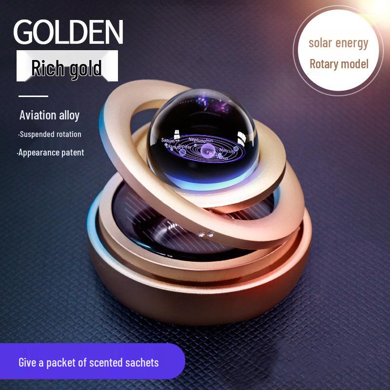 

Межзвездный автомобильный парфюм: Солнечный вращающийся металлический аромадиффузор для интерьера автомобиля