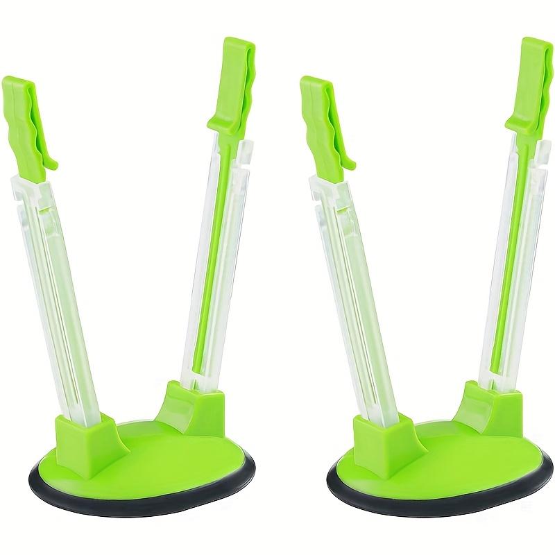

2pcs of Baggy Racks, Freezer Bag Support Stands, Adjustable Food Storage Holders, Plastic Holders for Food Prep Bags/Zip Lock Bags, Ideal for Meal