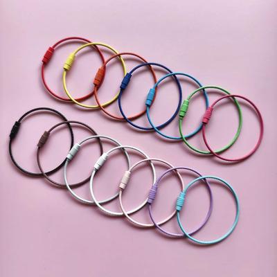 Rotating Metal Wire Rope Keyring Charm for DIY Bags