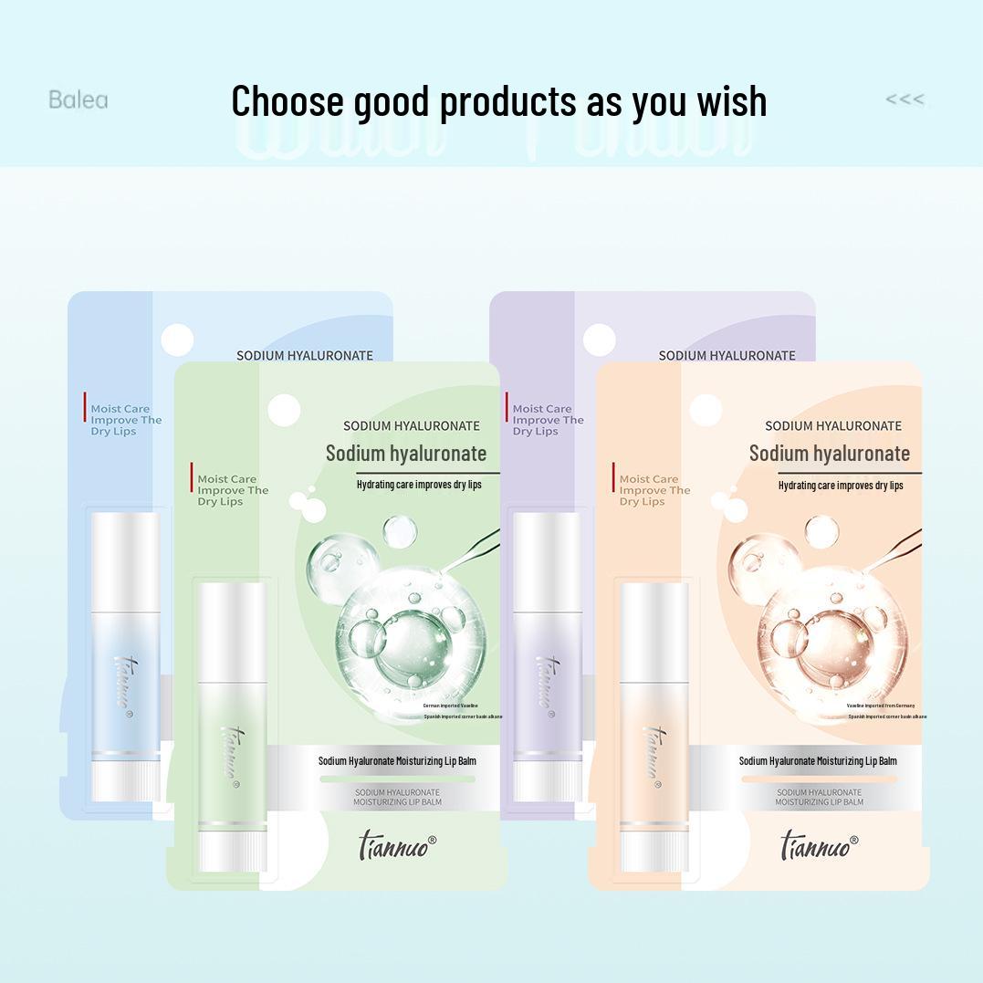 

Увлажняющий бальзам для губ Tina с гиалуронатом натрия - Увлажняет, Предотвращает растрескивание и Осветляет морщинки на губах для студентов и вечеринок