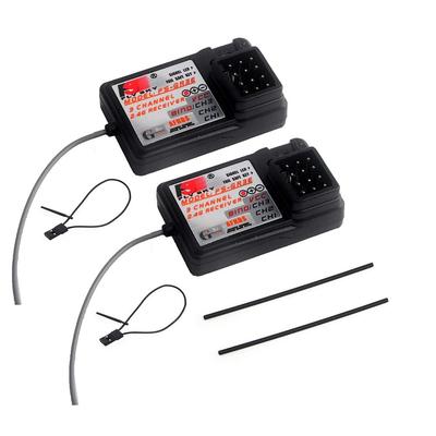 Two Flysky FS-GR3E Receivers, 2.4G 3-Channel 140-Band 20dBm, for NV14, FS-i6S, FS-i6X, FS-i6, FS-i10, FS-i8, FS-i4, FS-i4X, FS-TH9X, FS-GT5, FS-iT4S,
