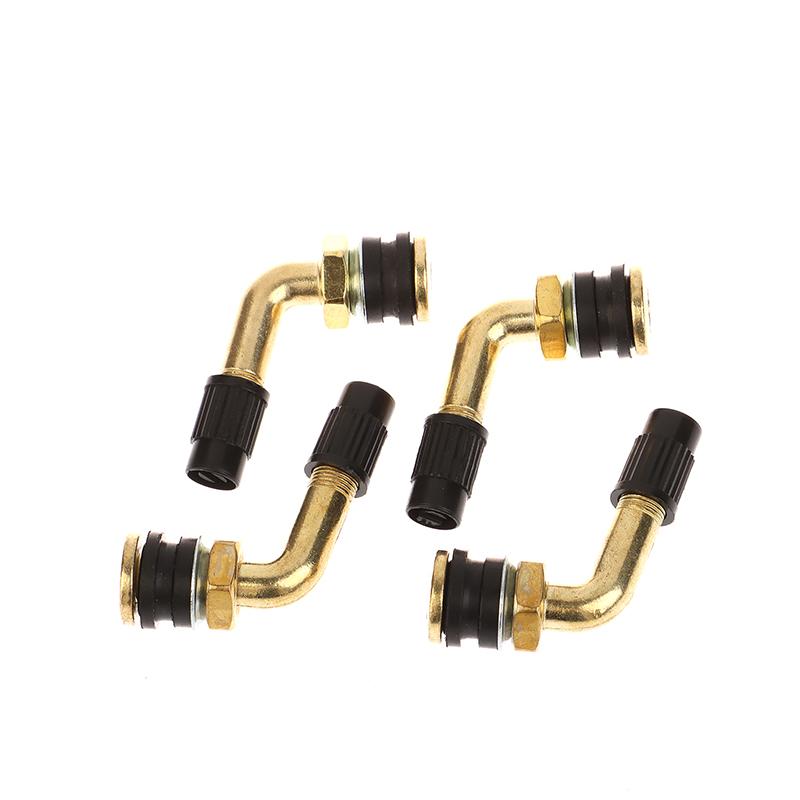 4 Stück Auto-Ventilschaft 90-Grad-Winkeladapter Radreifen Schlauchlose Ventilschaftkappen Auto Motorrad Zubehör Radreifen & Teile