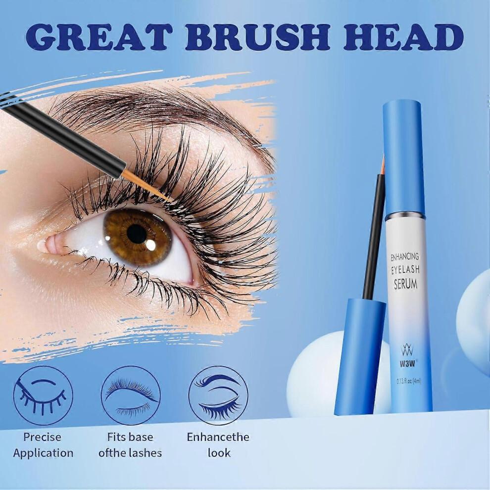 Eyelash and Eyebrow Serum, 4 ml Eyelash Growth Serum for Longer, Thicker and Fuller Eyelashes (Light Blue)