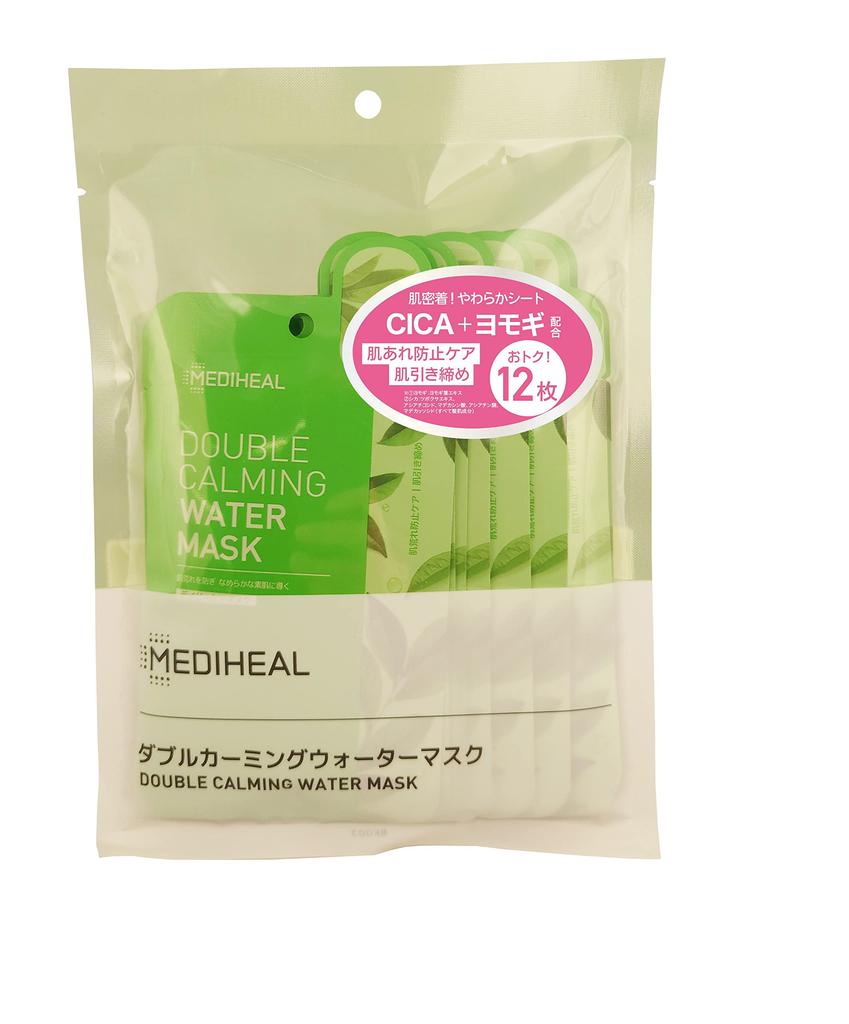 MEDIHEAL Double Calming Water Mask for Skin Care and Firming [Authentic] (12 Sheets)