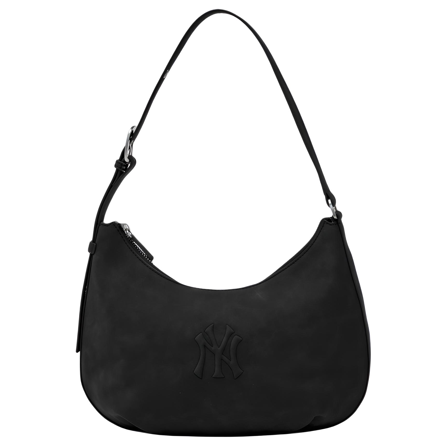 MLB Karina Fashion Versatile PU Polyester Sling Bag Women Shoulder Bag Black 3ABQSD16N-50BKS Black