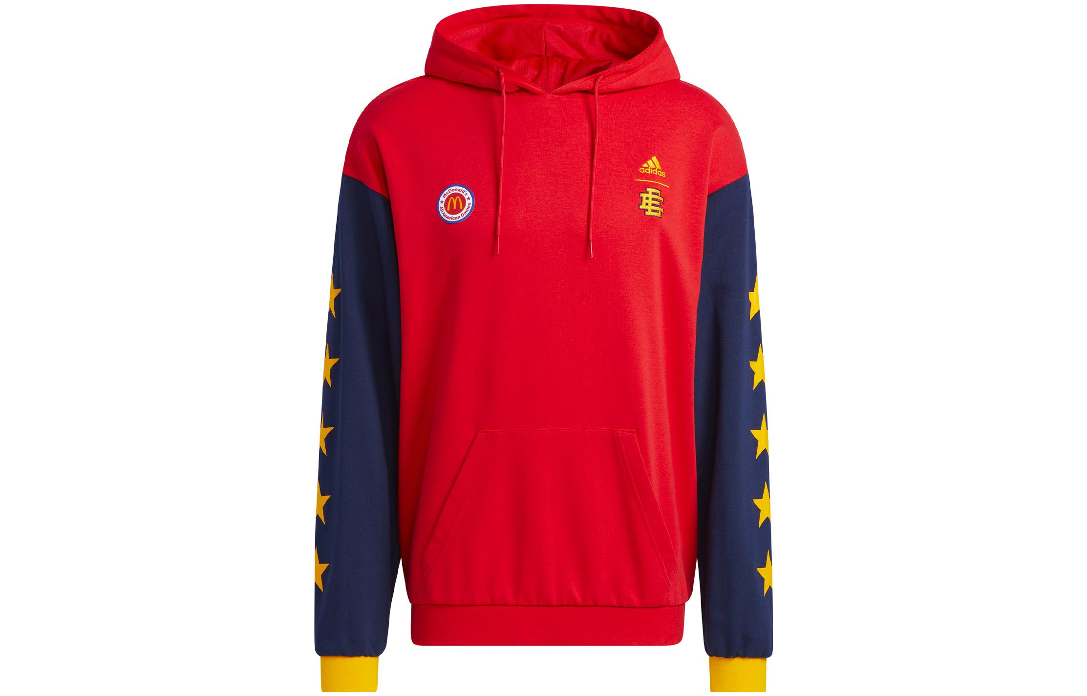 Adidas Sweatshirts Unisex Red Hooded Moderate Regular HB0733 L