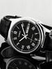 Casio - Leather Strap Black Dial with Date Men's Quartz Watch MTP-V006L-1B
