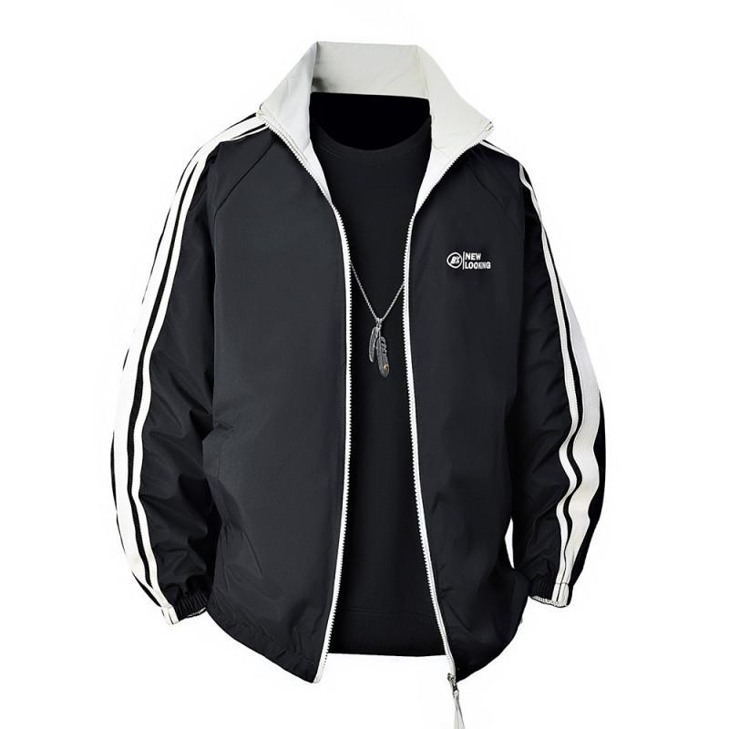 Fall Two-sided Casual Jacket Loose High Lapel Jacket Teen Men's Jacket Jacket