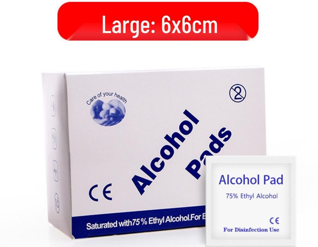 Chinese 75% Alcohol Disinfecting Wipes - 6x6cm, 100 Pcs/Box, for Phones & Electronics
