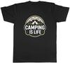 Camping Is Life Outdoor Tent Camp Site Mens T-Shirt Tee Gift Top