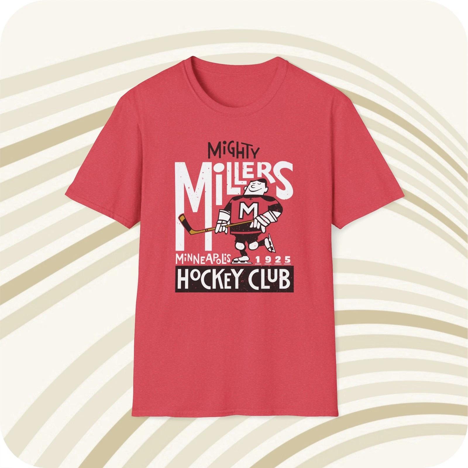 Men s and Women s T-shirts Minneapolis Mighty Millers 1925 Classic Cut Hockey Club T-Shirt M