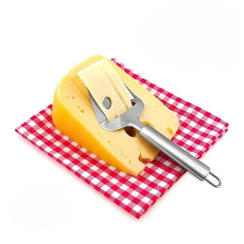 Silver Stainless Steel Cheese Peeler Cheese Slicer Cutter Butter Slice Cutting Knife Kitchen Cooking Cheese Tools