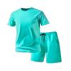Herren Schnelltrocknendes Sommer Sportset: Kurzarm-T-Shirt & Shorts 2-teilig zum Laufen