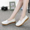 Leather Peas Shoes, Soft-soled Women's Shoes, Mother Shoes, Women's Casual Flat Shoes, Tendon-soled Pedal Shoes