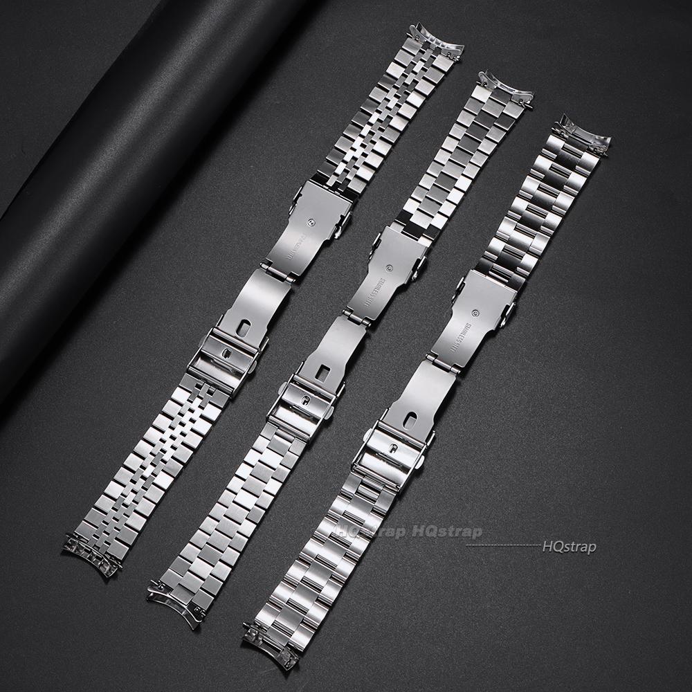 Luxury Solid Stainless Steel Band for Seiko Skx007 Skx009 Curved End Bracelet for Jubilee for Oyster Men Business Watch Strap