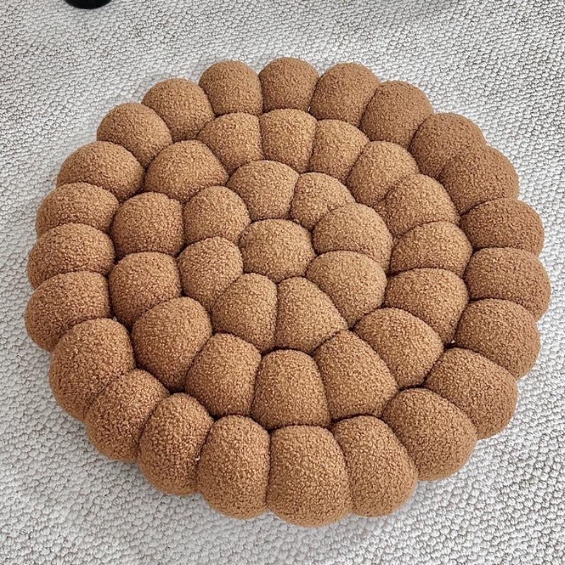 

2025 new solid color household handmade bay window mat futon tatami seat cushion sofa office backrest bed cushion 43x43x7cm 1pcs