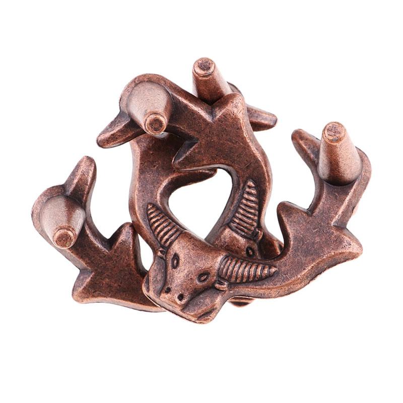 

Голова быка замок разблокировать металл головоломка головоломка IQ вызов логическая игра для детей взрослых Juegos De Ingenio Rompecabe Rass